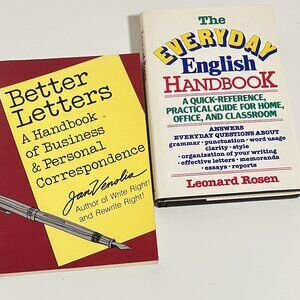 EVERYDAY ENGLISH HANDBOOK & BETTER LETTERS HANDBOOK (Lot of 2) PREOWNED